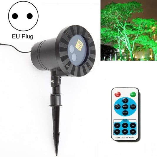 Norvo | 30W Fjernkontroll Utendørs Vanntett Laser Lys Hagedekorasjon Plenlampe, grønt lys + rødt lys (UK plugg)