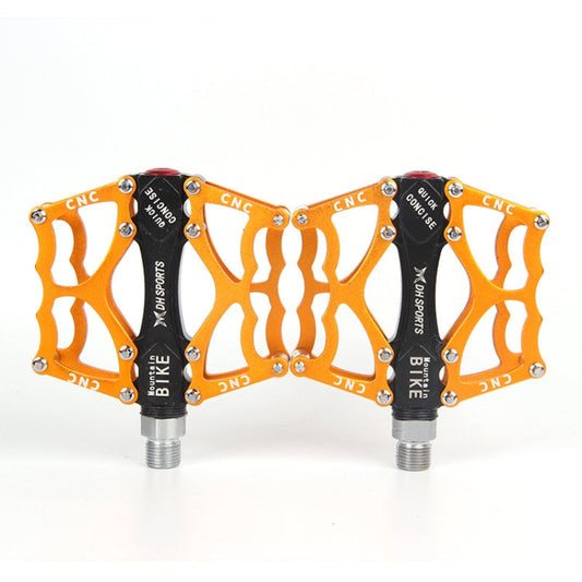Norvo | Sykkelpedal Terrengsykkel Aluminiumlegering Palin Pedal Rutsjebane Lager Pedal (901 Gul)