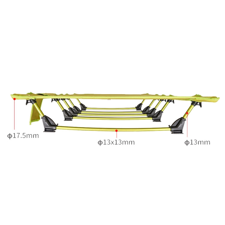 Norvo | CLS Utendørs Lett Sammenleggbar Seng Camping Enkel Fritidsseng (Svart)