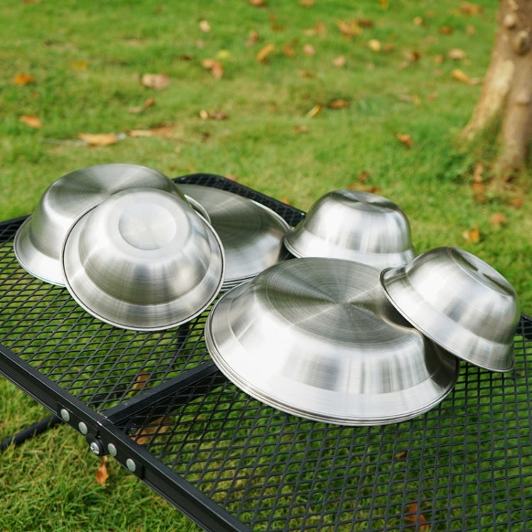 Norvo | 16 PCS / Set CLS Utendørs Rustfritt Stål Bestikk Bærbar Camping Middag Bolle Tallerken Sett