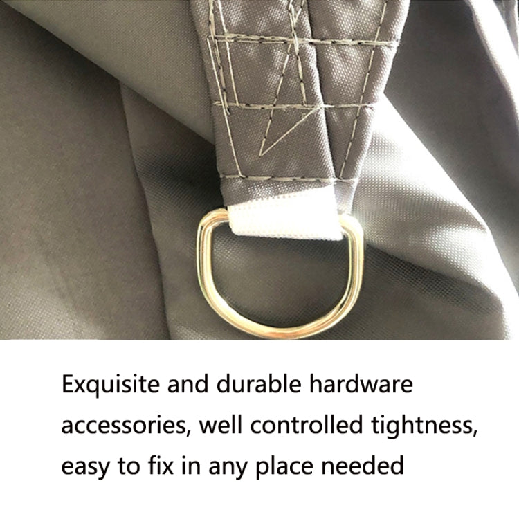 Norvo | Triangulær Utendørs Hage Solskyggeseil Vanntett Anti-UV Markise, Størrelse: 3m x 3m x 4.3m (Sjøblå)