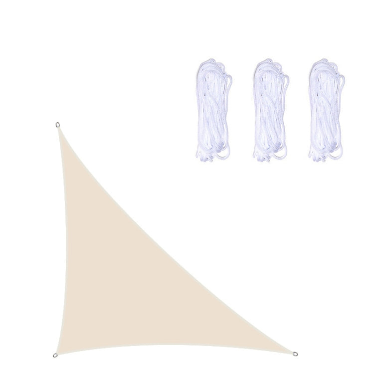 Norvo | Trekantet Utendørs Hage Solseil vanntett UV-bestandig, størrelse: 3m x 4m x 5m (Beige)