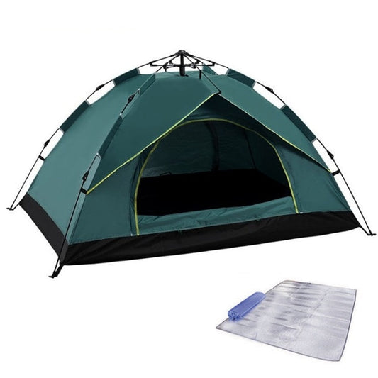 Norvo | TC-014 Utendørs Strand Reise Camping Automatisk Vår Multi-Person Telt For 2 Personer (Grønn+Matte)