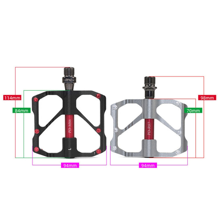 Norvo | 1 par PROMEND terrengsykkel racing sykkel aluminium pedaler (PD-R87 svart)