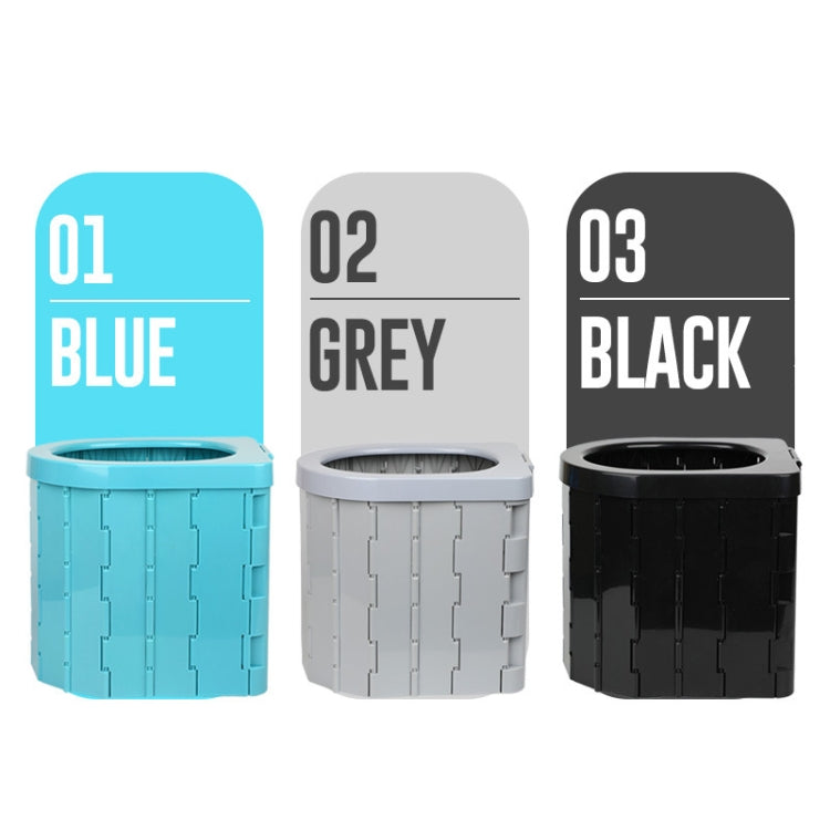 Norvo | Auto-Toalett Integrert Bærbar Sammenleggbar Toalett Selvkjørende Tur Utendørs Camping Toalett (Lys Grå)