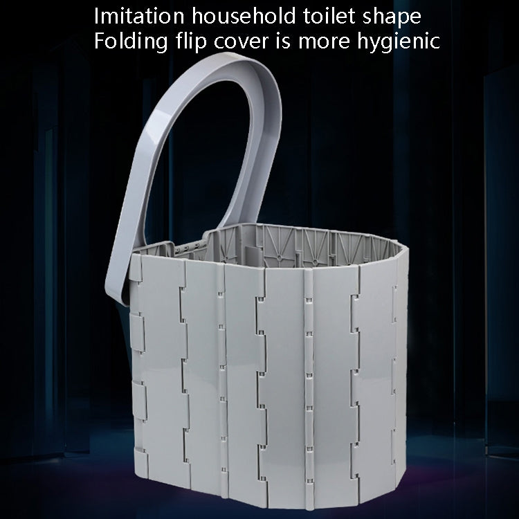 Norvo | Auto-Toalett Integrert Bærbar Sammenleggbar Toalett Selvkjørende Tur Utendørs Camping Toalett (Lys Grå)