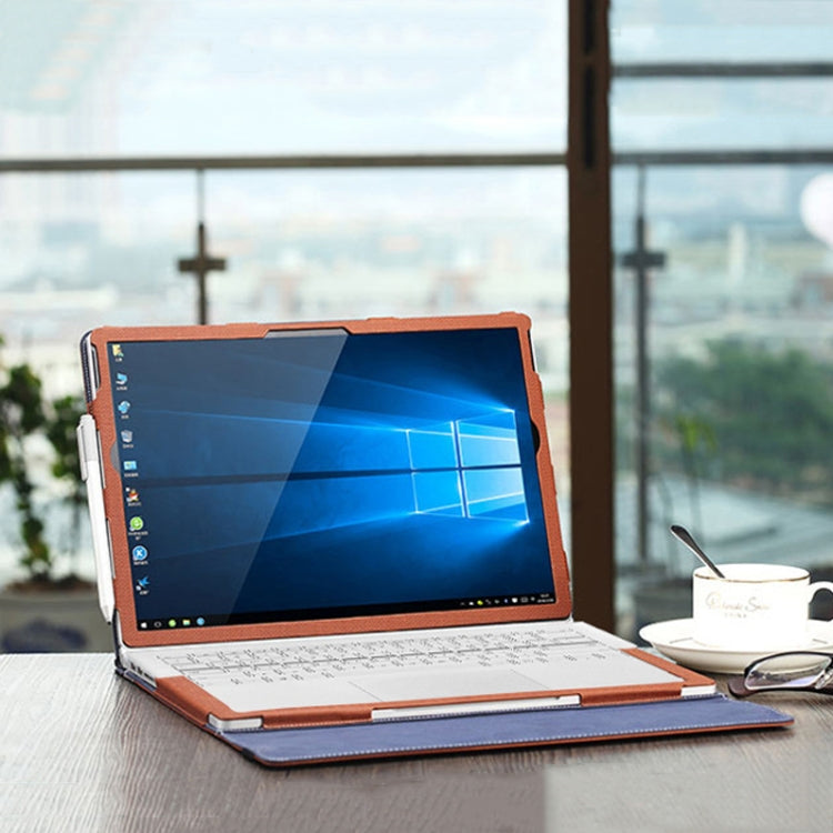 Norvo | PU Lær Bæreveske for Microsoft Surface Book 2 15 Tommer (Gentleman Grå)