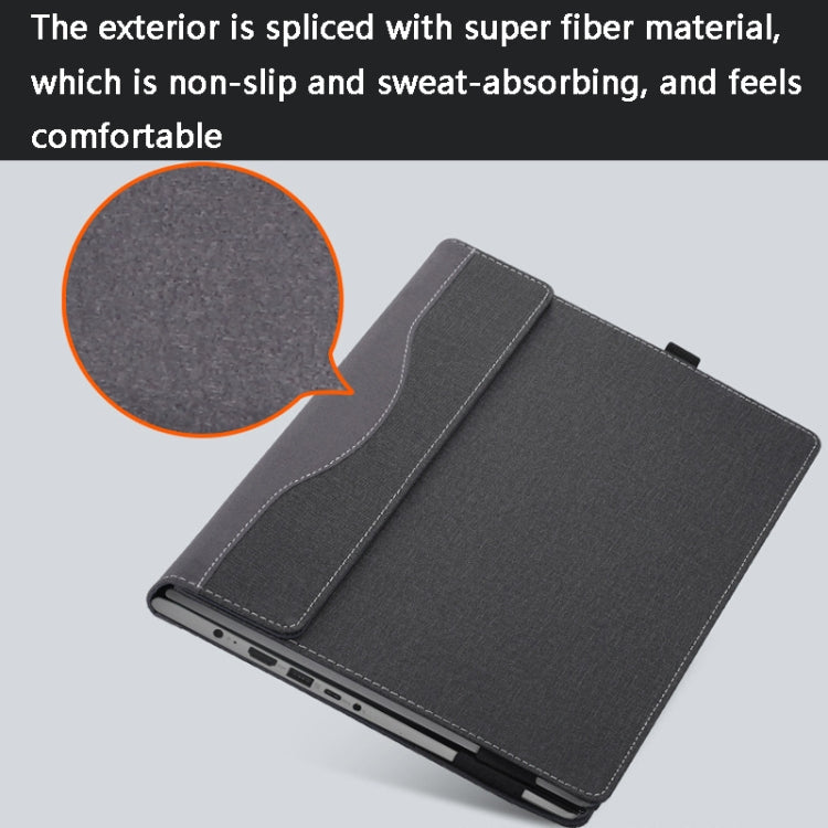 Norvo | 13,5 tommers multifunksjonell PU-læremappe for Microsoft Surface Laptop 1/2/3/4 (Blå)