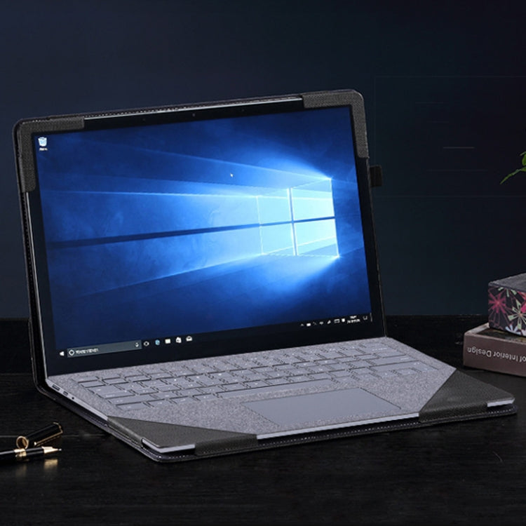 Norvo | 13,5 tommers multifunksjonell PU-læremappe for Microsoft Surface Laptop 1/2/3/4 (Blå)