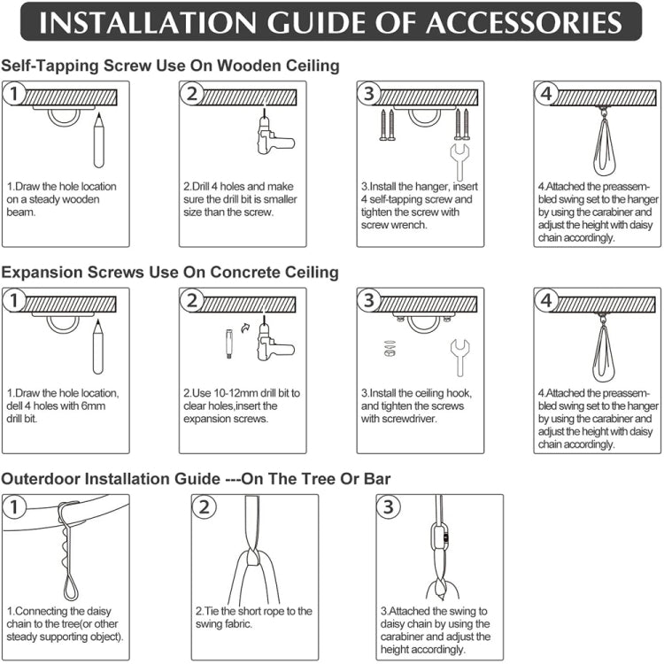 Norvo | Barn Elastisk Hengekøye Innendørs Utendørs Sving, Størrelse: 1.5x2.8m (Rød)