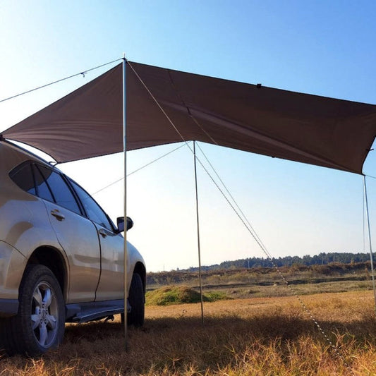 Norvo | Utendørs-Piknik-Camping Telt Ved Siden Av Bilen Vanntett Kalesje 300x150cm (Mørk Grå)