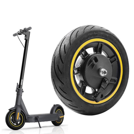 Norvo | 10 Tommers Elektrisk Scooter Frontdekk Uten Slange for Ninebot MAX G30 (Gul)