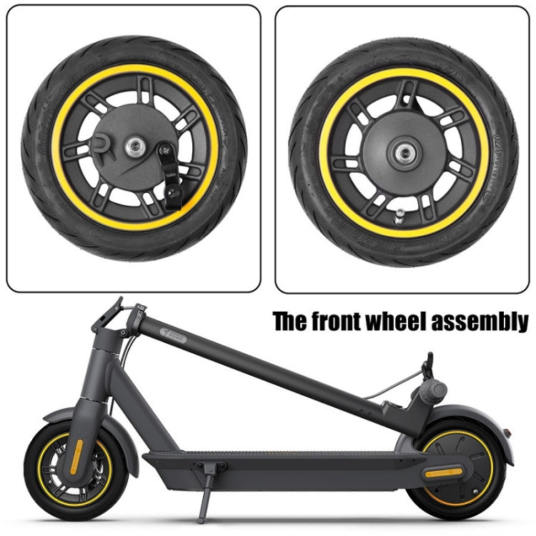 Norvo | 10 Tommers Elektrisk Scooter Frontdekk Uten Slange for Ninebot MAX G30 (Gul)