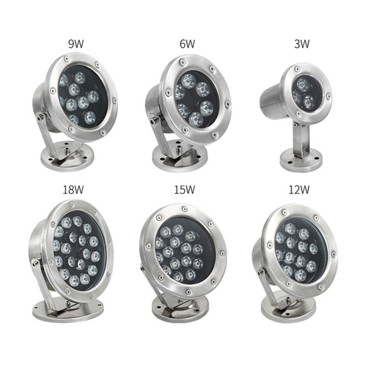 Norvo | LED Undervannslys Svømmebasseng Fiskedam Fontene Vanntett Landskapslys 9W (Warm White)