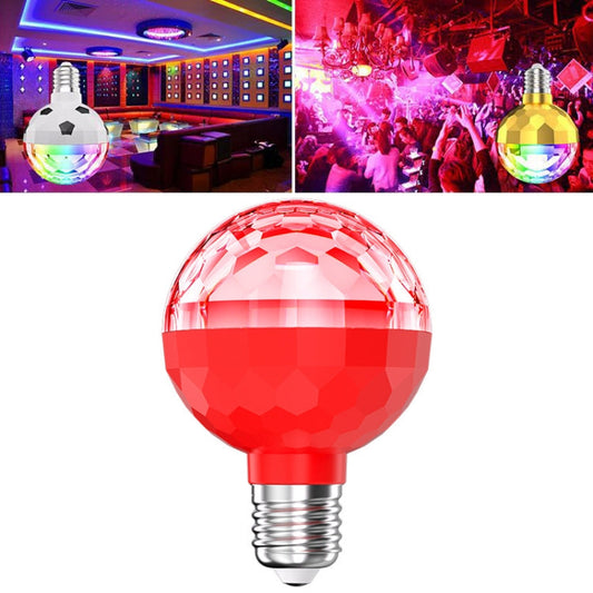 ZQMQD-001 6 LED Fargerik Rotating Light Magisk Ball Atmosfære Lys, Spes: Full Rødt Lys