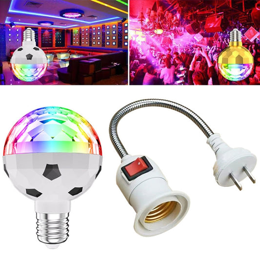 ZQMQD-001 6 LED-er Fargerik Roterende Lys Magisk Ball Atmosfære Lys, Spesifikasjon: Hvit+Universell Holdere