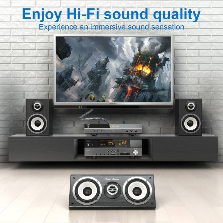 Norvo | 10m Ren Kobber RCA Koaksial HIFI Digital Lydkabel SPDIF Subwoofer Høyttalerkabel (Sølvgrå)