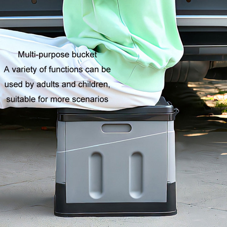 Norvo | Auto Folding Portable Toilet Outdoor Emergency Mobile Toilet (Mørk Grå)