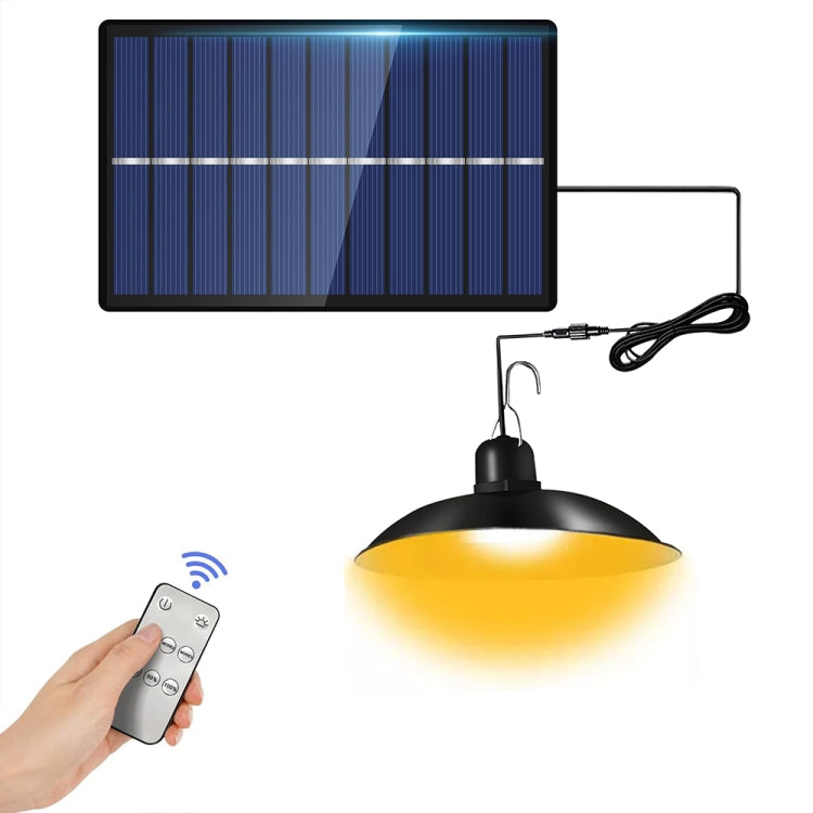 IP65 Vanntett Utendørs Solenergi LED Lysekrone Innendørs Lys, Spes: Enkel Varmt Lys med Fjernkontroll