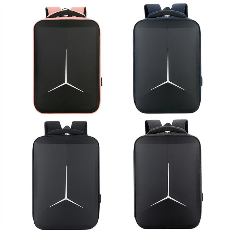 Norvo | 15 Tommers Multifunksjonell Vanntett Forretningssport Laptop Ryggsekk med USB-port (Svart)
