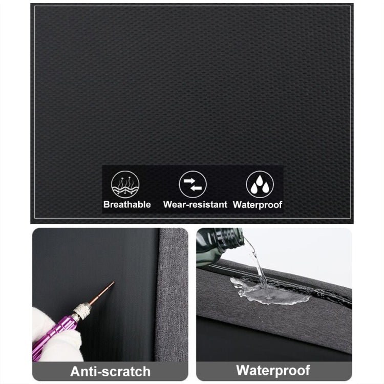 Norvo | 15 Tommers Multifunksjonell Vanntett Forretningssport Laptop Ryggsekk med USB-port (Svart)