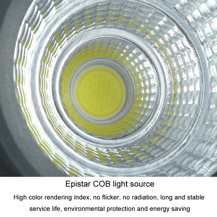 Norvo | COB LED Ute Flomlys – Vanntett Justerbart Spotlight for Hager, Reklametavler & Utendørs Belysning (7 Farger, 20W)