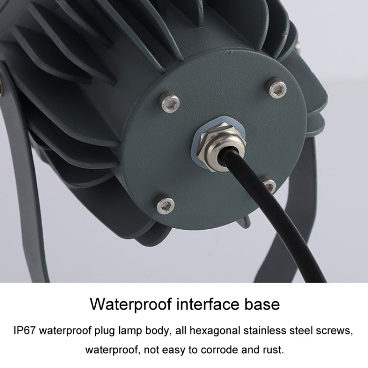 Norvo | COB LED Ute Flomlys – Vanntett Justerbart Spotlight for Hager, Reklametavler & Utendørs Belysning (7 Farger, 20W)