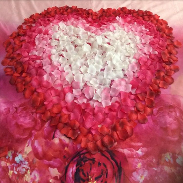 1000stk / 10 Pakke Kunstige Bryllup Rose Petal Blomster Bryllupsdekorasjoner (Mørk Blå)