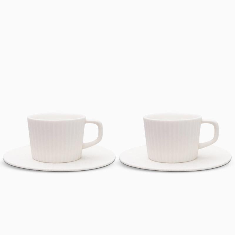 ElegantSips – Stentøy Kaffe Krus Set med Skje Norvo