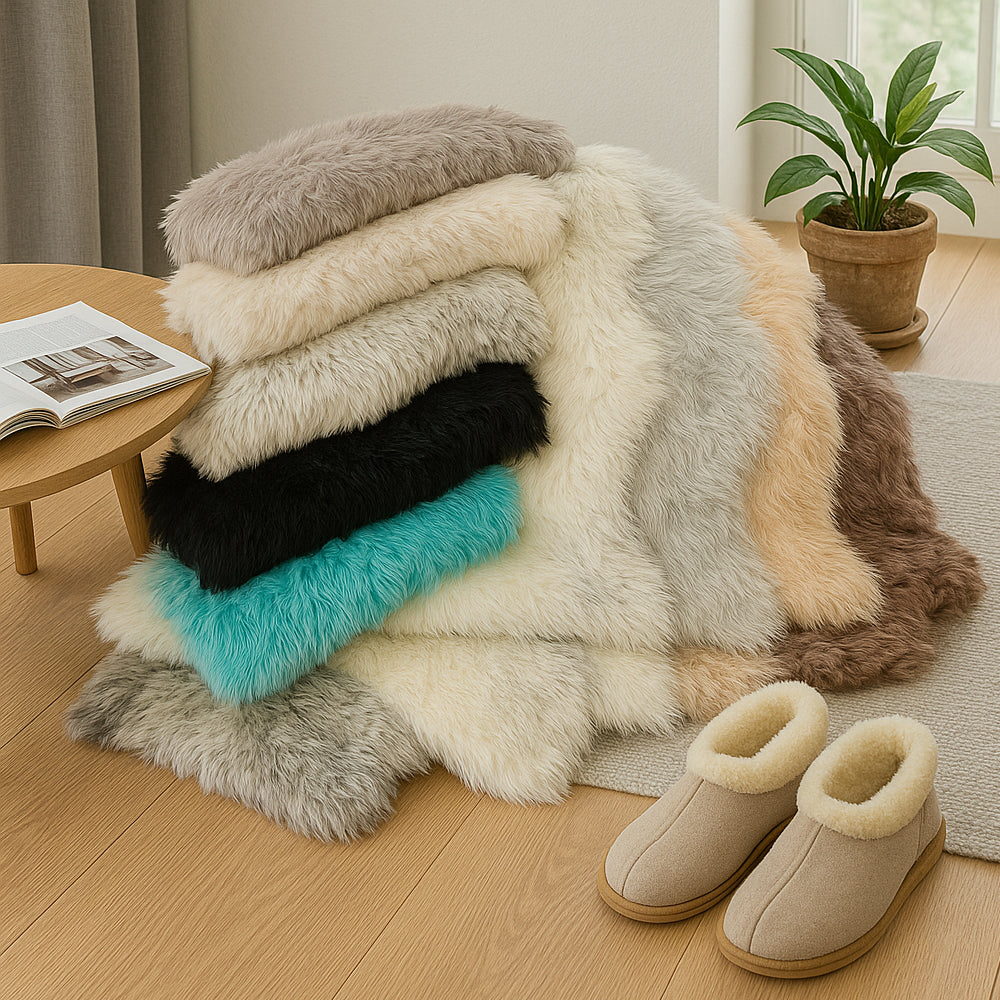 Norvo | CozyVacht Mini-teppe – Mykt Faux Fur Teppe på 90x60 cm i Ulike Farger