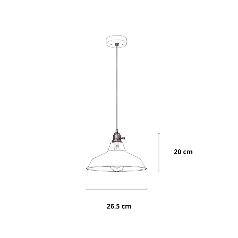 Norvo | Farget Retro Pendellampe