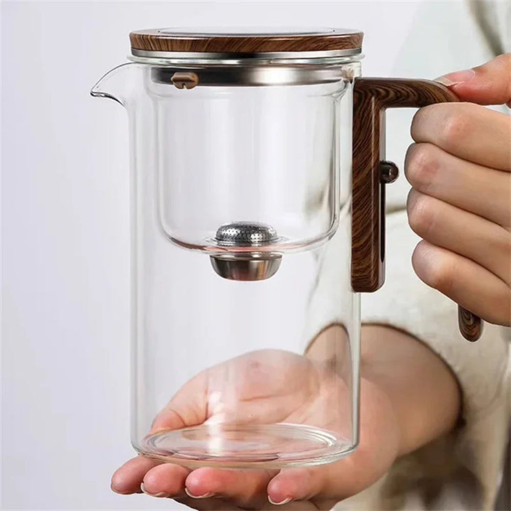 Norvo | Clarity Glass Teapot med innebygd infuser – varmebestandig tebrygger for løs te