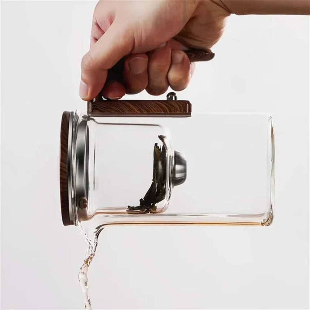 Norvo | Clarity Glass Teapot med innebygd infuser – varmebestandig tebrygger for løs te