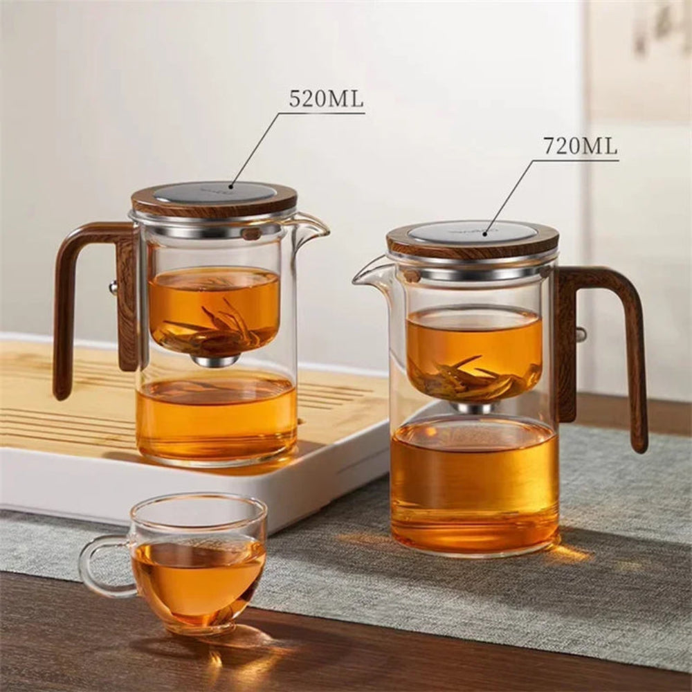 Norvo | Clarity Glass Teapot med innebygd infuser – varmebestandig tebrygger for løs te