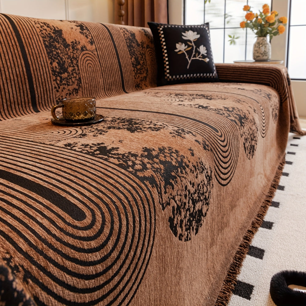 Norvo | Mosaic Lines Pattern Sofa Cover