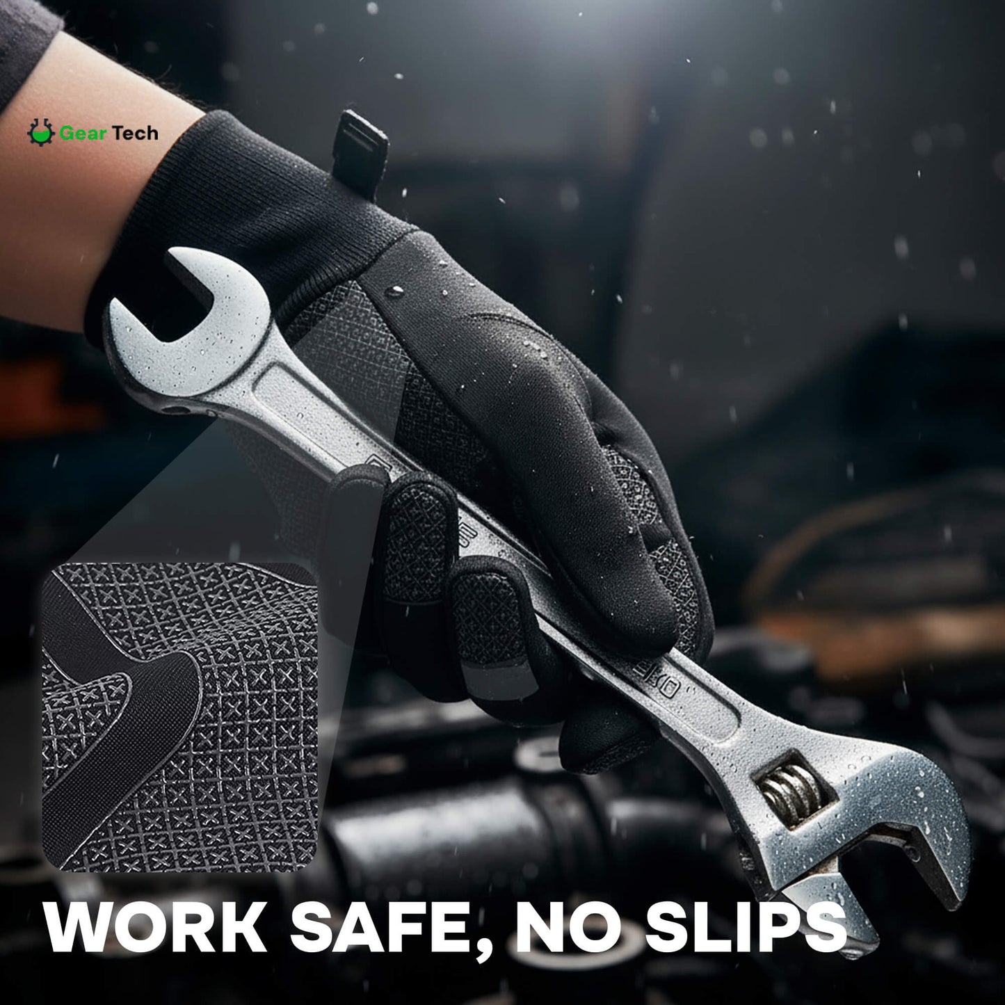 Norvo | Termisk Vanntette Arbeidshansker – Holdbare Antiskli Vinterhansker med Berøringsskjerm for Utendørsarbeid UK