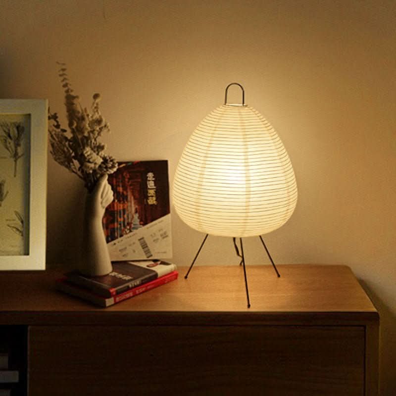 Norvo | Elegant bordlampe laget av rispapir i japansk design