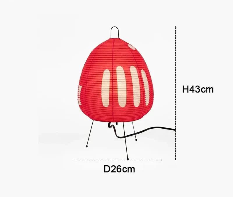 Norvo | Elegant bordlampe laget av rispapir i japansk design