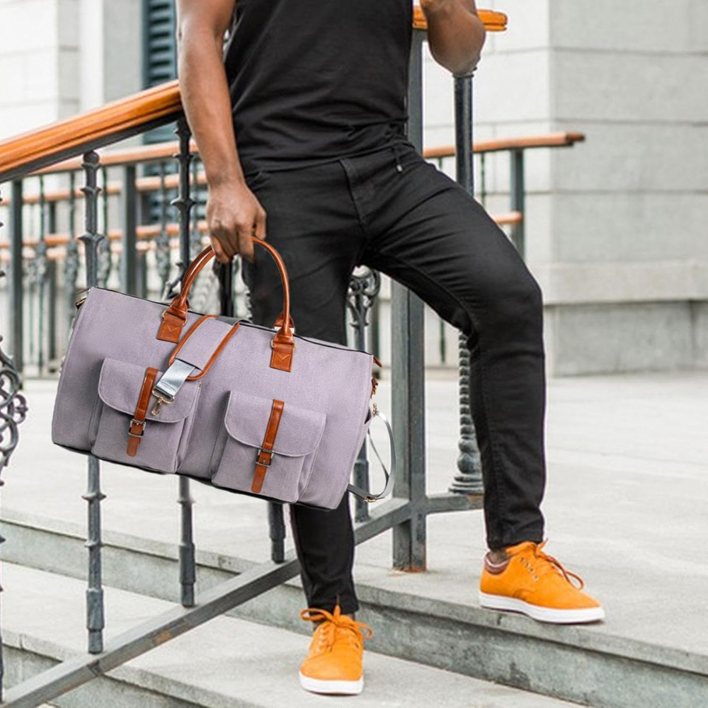 Norvo | Reise Duffel Bag Lær Håndbagasje