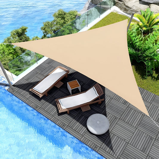 Norvo | TriBlocker Solseil – Premium Solbeskyttelse, Vanntett Triangelseil