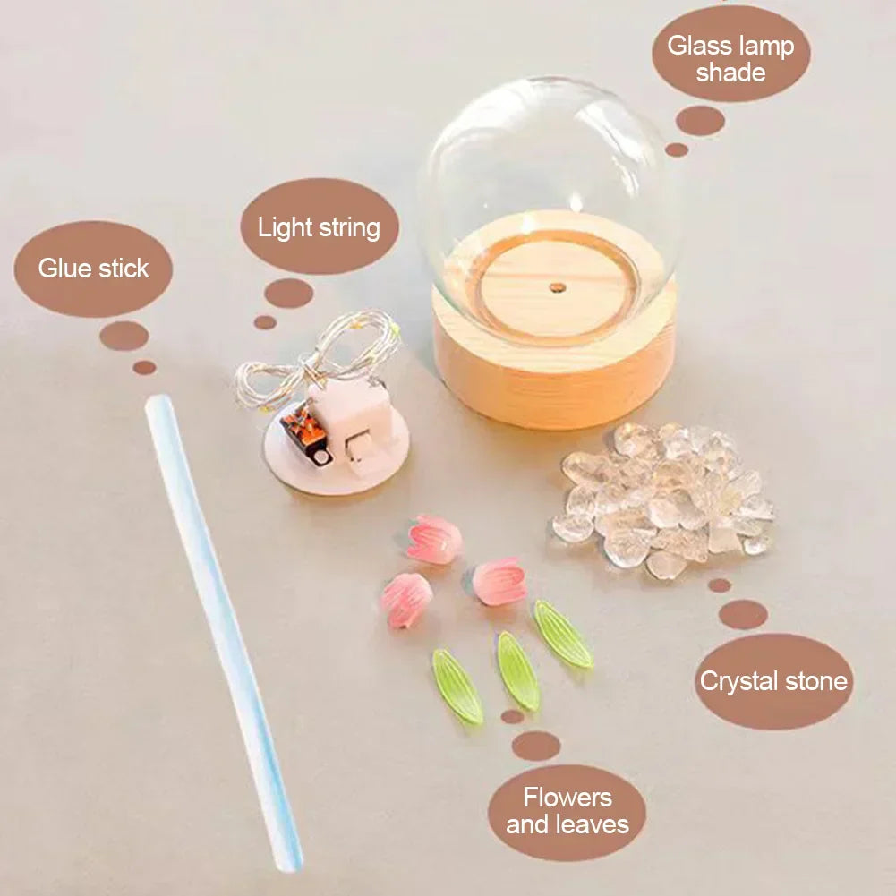 Norvo | TulipGlow Elegant Floral Table Lamp – Raffinert Belysning