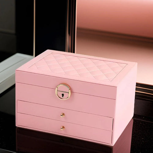 Norvo | EleganceBox – Luksuriøs Multi-Lag Smykkeorganisator i Premium PU Skinn