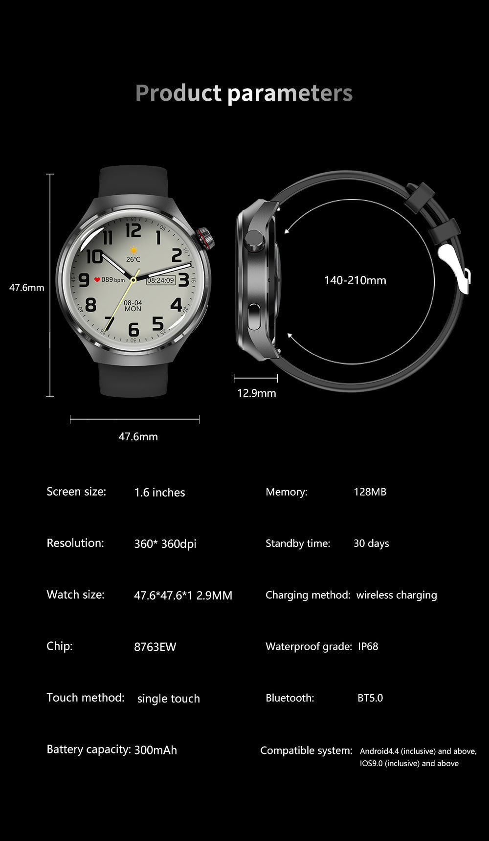 Norvo |  Gt4 Pro Smartwatch For Menn: Ip68 Nfc Gps Tracker, Amoled 360*360 Hd-Skjerm, Hjertefrekvens, Bluetooth-Samtale Begrenset Utgave