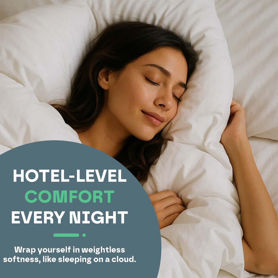 Norvo | All Seasons Cloud-Soft Dyne | Skånsom mot huden, koselig og pustende for Twin, Full, Queen, King størrelser