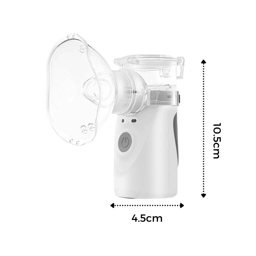 Norvo | Barnas Nebulizer - Bærbar Nebulizer for Barn, Kompakt og Enkel å Bruke med Justerbare Mistnivåer – Ideell for Astma, Allergier, og Luftveislindring – Reisevennlig Pediatrisk Nebulizer