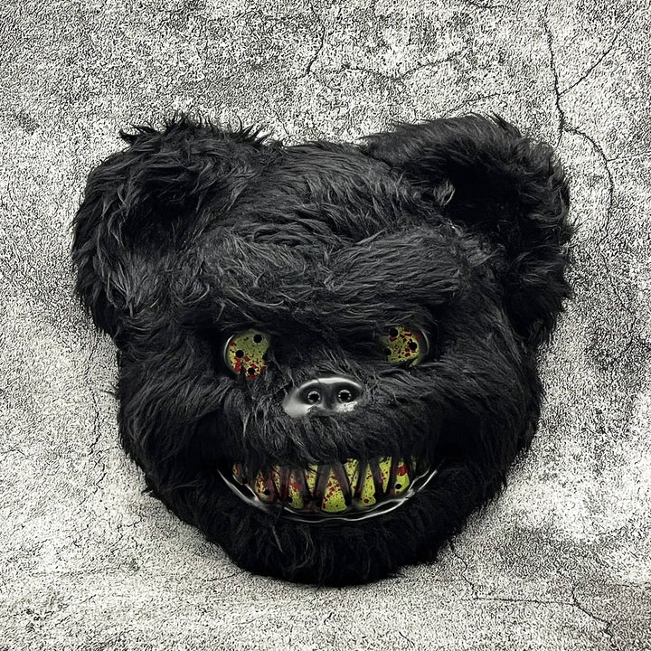 Norvo | Skummel Maske Furro | Unisex Halloween Maske | Tegneserie Skrekkdesign | Falsk Pels