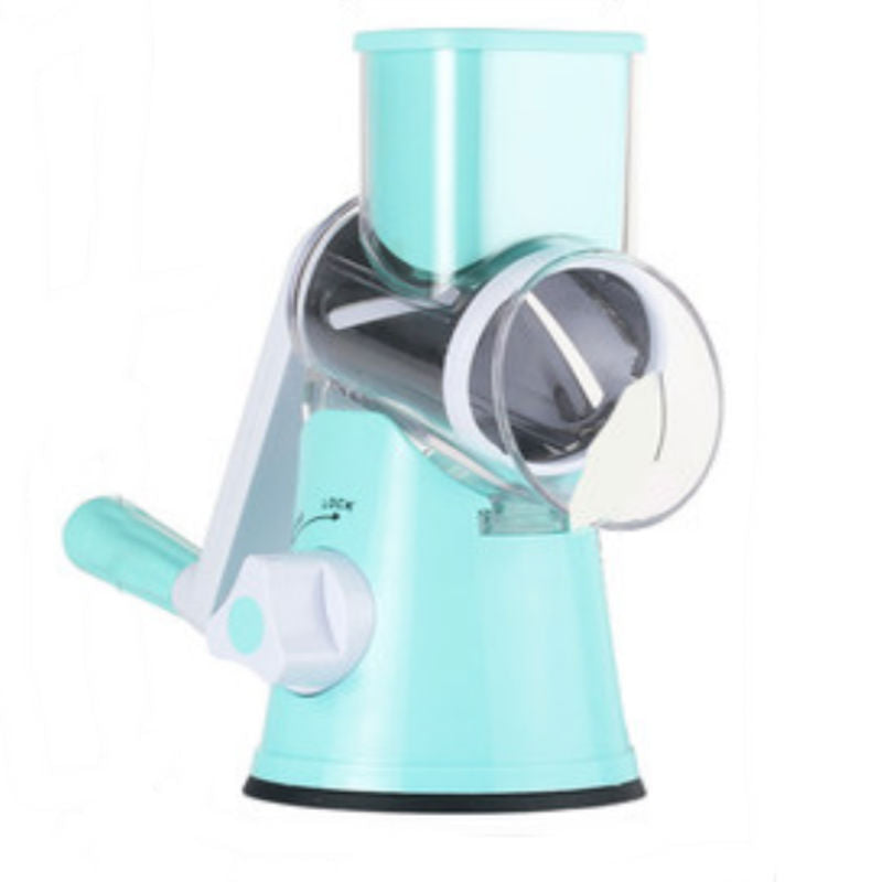 Norvo | 3-i-1 Multifunksjonell Rustfritt Stål Rotasjonskutter, For Grønnsaker, Ost & Mer