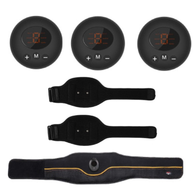 Norvo | Oppladbar hjemme smart EMS magebelte, med feste, pustende nett, 6 moduser og 9 styrker, for hjemme, kontor og treningsstudio