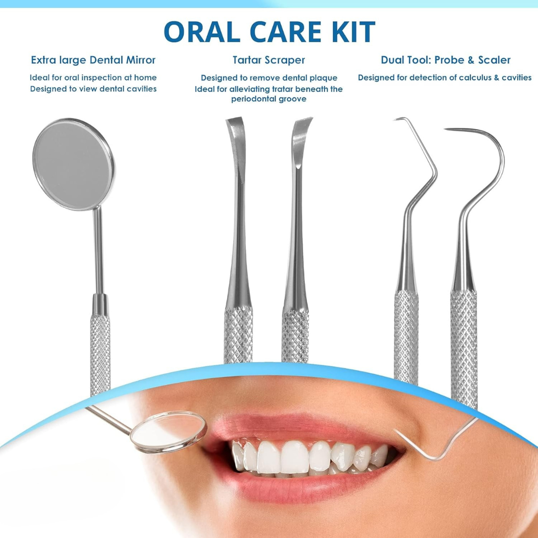 Norvo | Dental Tools | Rustfritt Stål Tartarfjerner Sett for Hjemmet