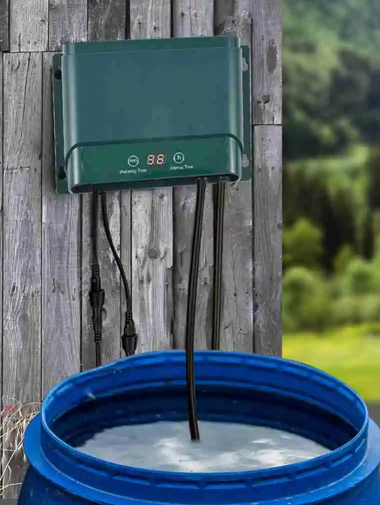 Norvo | Solnedbørs irrigasjonssystem sett Automatisk vanning med 30 moduser og 7 timere – AquaFlow
